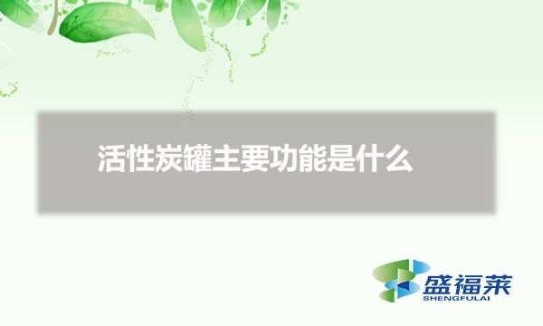 活性炭罐主要功能是什么(什么是活性炭罐)